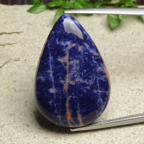 19.3ct Pear Cabochon Multicolor Sodalite Gem for sale 19.3ct Pear Cabochon Multicolor Sodalite Gem (ID: 487478)
