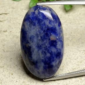 23.2ct Oval Cabochon Multicolor Sodalite Gem for sale 23.2ct Oval Cabochon Multicolor Sodalite Gem (ID: 487479)