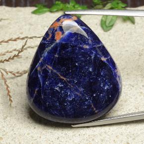 27.6ct Pear Cabochon Multicolor Sodalite Gem for sale 27.6ct Pear Cabochon Multicolor Sodalite Gem (ID: 487482)