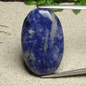 21.5ct Oval Cabochon Multicolor Sodalite Gem for sale 21.5ct Oval Cabochon Multicolor Sodalite Gem (ID: 487486)