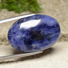 20.11 ct Blue Sodalite Stone, Natural Sodalite in Oval Cabochon Shape for Sale