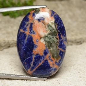 29.10 ct Blue Sodalite Gemstone, Sodalite Gem in Oval Cabochon Shape for Sale.