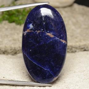 25.36 ct Blue Sodalite Gemstone, Sodalite Gem in Oval Cabochon Shape for Sale.