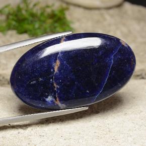 25.36 ct Blue Sodalite Stone, Natural Sodalite in Oval Cabochon Shape for Sale
