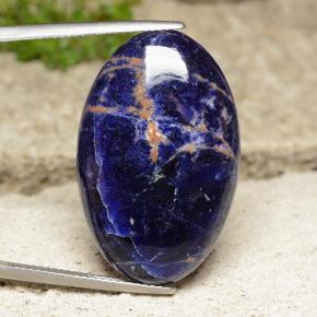 22.63 ct Blue Sodalite Gemstone, Sodalite Gem in Oval Cabochon Shape for Sale.