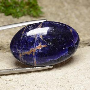 22.63 ct Blue Sodalite Stone, Natural Sodalite in Oval Cabochon Shape for Sale