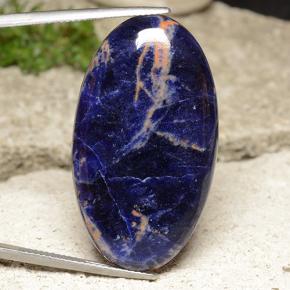 29.7ct Oval Cabochon Multicolor Sodalite Gem for sale 29.7ct Oval Cabochon Multicolor Sodalite Gem (ID: 487928)