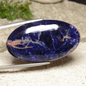 29.69 ct Blue Sodalite Stone, Natural Sodalite in Oval Cabochon Shape for Sale