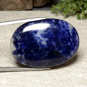 48.54 ct Blue Sodalite Stone, Natural Sodalite in Oval Cabochon Shape for Sale