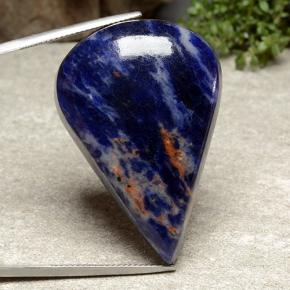 Sodalite Gemstone in 39.7 x 27.1 mm Size for Sale, Sodalite Stone in Navy Blue Color