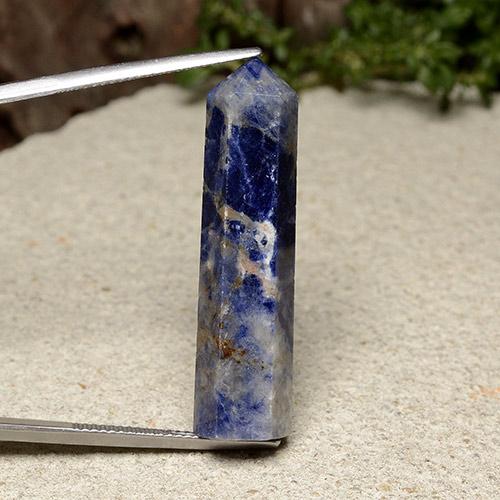 Navy Blue Sodalith Edelstein - 22.7ct Stift (ID: 488663)