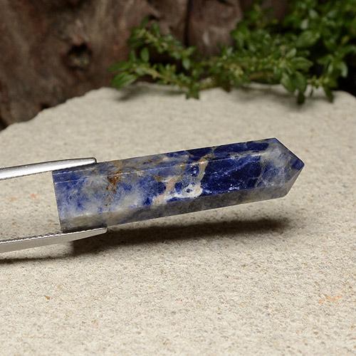 22.66 ct Blue Sodalite Stone, Natural Sodalite in Pencil Cut Shape for Sale