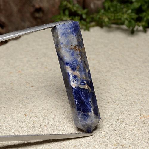 Sodalite Gemstone in 36.6 x 8.9 mm Size for Sale, Sodalite Stone in Navy Blue Color