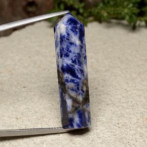20.85 ct Blue Sodalite Gemstone, Sodalite Gem in Pencil Shape for Sale.