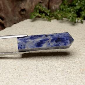 25.96 ct Blue Sodalite Stone, Natural Sodalite in Pencil Shape for Sale