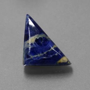 5.75 ct Blue Sodalite Gemstone, Sodalite Gem in Trillion Cabochon Shape for Sale.
