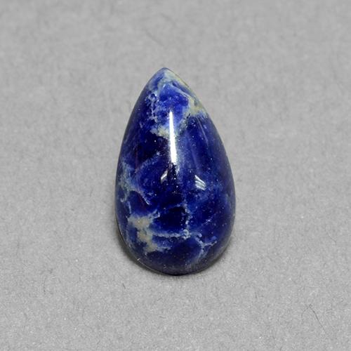 1.65 ct Blue Sodalite Gemstone, Sodalite Gem in Pear Cabochon Shape for Sale.