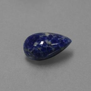 2.05 ct Blue Sodalite Stone, Natural Sodalite in Pear Cabochon Shape for Sale