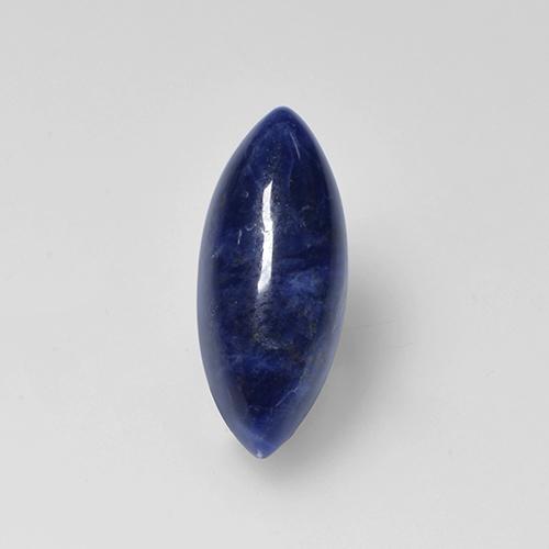 1.45 ct Blue Sodalite Gemstone, Sodalite Gem in Marquise Cabochon Shape for Sale.