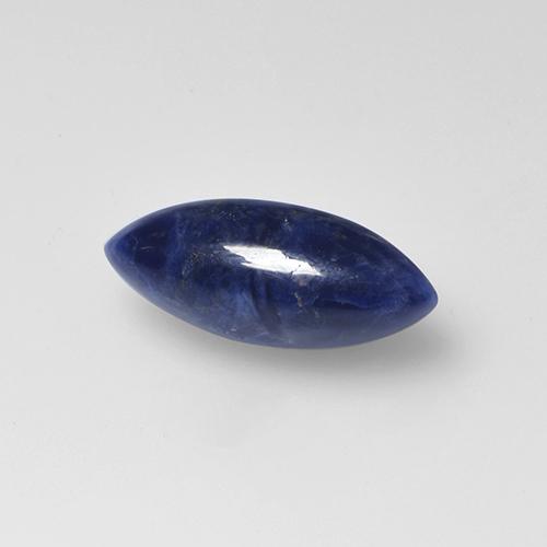 1.45 ct Blue Sodalite Stone, Natural Sodalite in Marquise Cabochon Shape for Sale