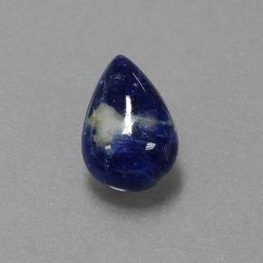 1.21 ct Blue Sodalite Gemstone, Sodalite Gem in Pear Cabochon Shape for Sale.