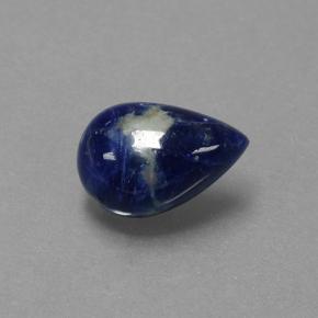 1.21 ct Blue Sodalite Stone, Natural Sodalite in Pear Cabochon Shape for Sale