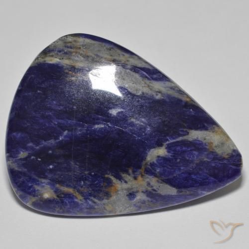 40.68 ct Blue Sodalite Stone, Natural Sodalite in Pear Cabochon Shape for Sale