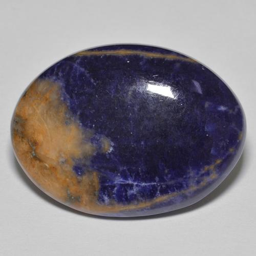 24,12 ct ovaler mehrfarbiger Sodalith aus Australian, Größe 28,1 x 20,7mm, Garantiert natürlicher Edelstein, Opaque Reinheit, 1 Stück Sodalith in Mehrfarbig Farbe, Mohs-Härte von 5,5 - 6, Photo A