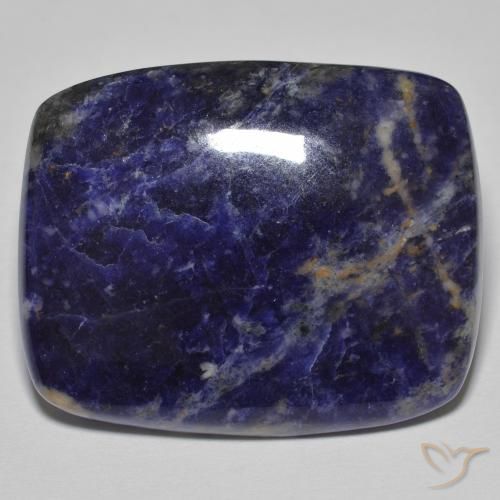 30.73 ct Blue Sodalite Stone, Natural Sodalite in Cushion Cabochon Shape for Sale