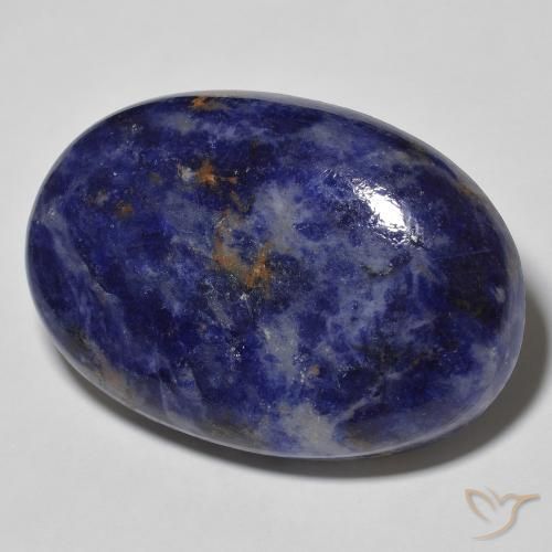 54.28 ct Blue Sodalite Stone, Natural Sodalite in Oval Cabochon Shape for Sale