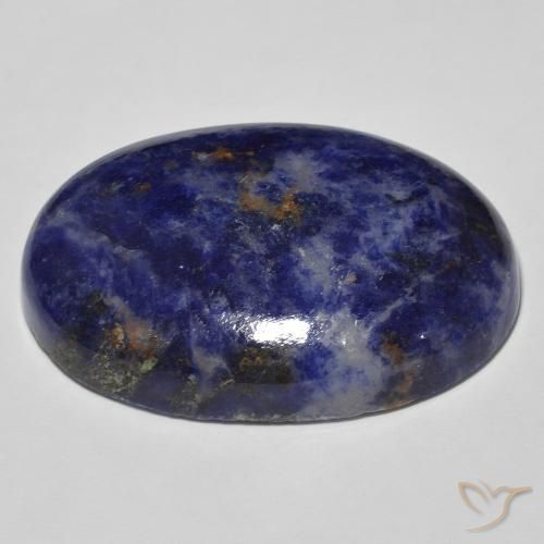 Sodalite Gemstone in 35.7 x 24.3 mm Size for Sale, Sodalite Stone in Deep Blue Color