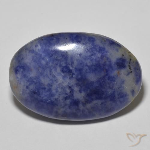 29.83 ct Blue Sodalite, 29.1 x 19.8 mm Oval Cut From Australia, Photo A