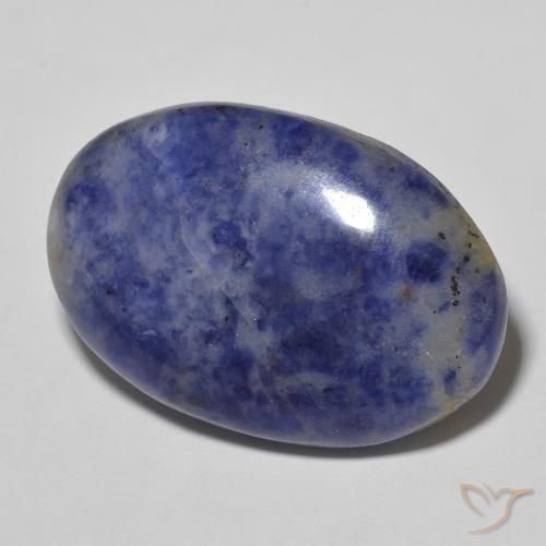 29.83 ct Blue Sodalite Stone, Natural Sodalite in Oval Cabochon Shape for Sale