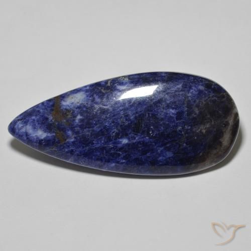 29.83 ct Blue Sodalite Stone, Natural Sodalite in Pear Cabochon Shape for Sale