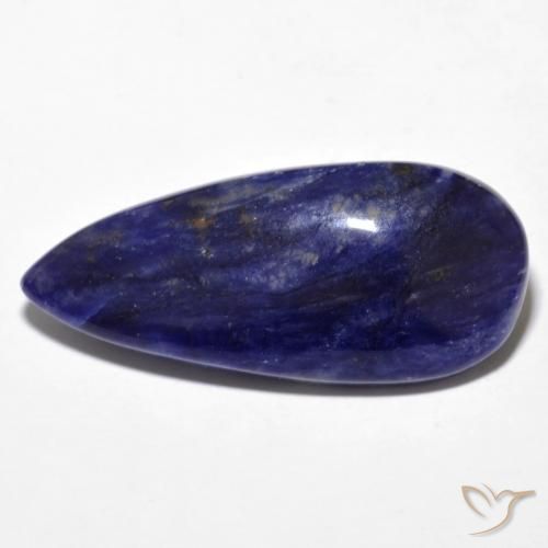 Blue Gemstone Sodalite Coffin Cabochon Carved Coffin Semi Precious Pendant #1,124 Carved Cab