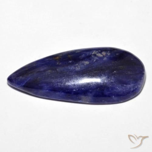 Sodalite Gemstone in 28 x 12.4 mm Size for Sale, Sodalite Stone in Blackish Blue Color