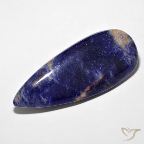 38.80 ct Blue Sodalite Stone, Natural Sodalite in Pear Cabochon Shape for Sale