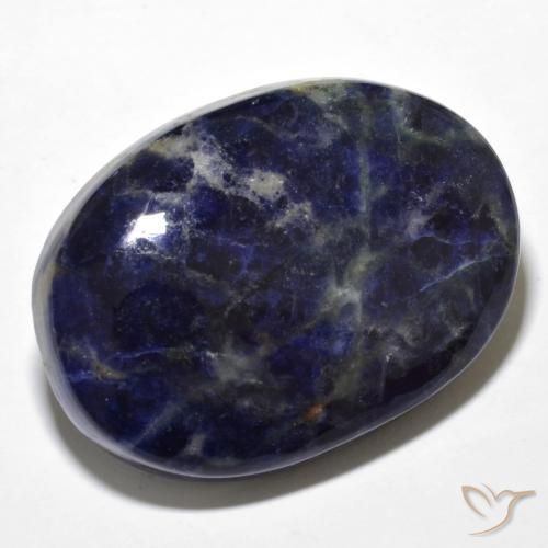 44.30 ct Blue Sodalite Stone, Natural Sodalite in Oval Cabochon Shape for Sale