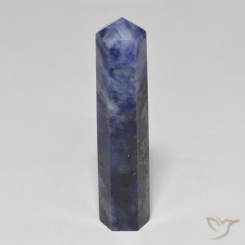 22.54 ct Blue Sodalite Stone, Natural Sodalite in Pencil Cut Shape for Sale