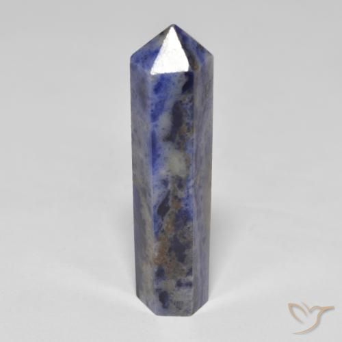 24.21 ct Blue Sodalite Stone, Natural Sodalite in Pencil Cut Shape for Sale