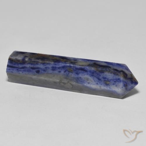 Sodalite Gemstone in 35.7 x 9.5 mm Size for Sale, Sodalite Stone in Blue Grey Color