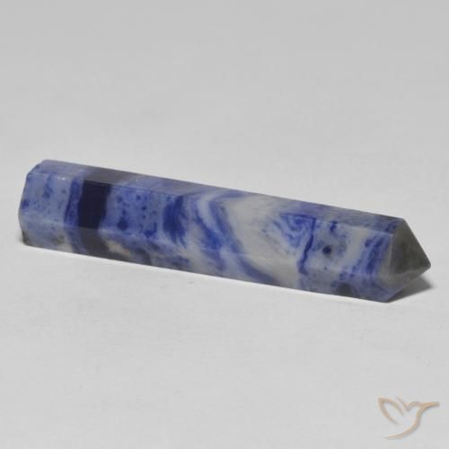 Sodalite Gemstone in 37.9 x 7.9 mm Size for Sale, Sodalite Stone in Grayish Blue Color