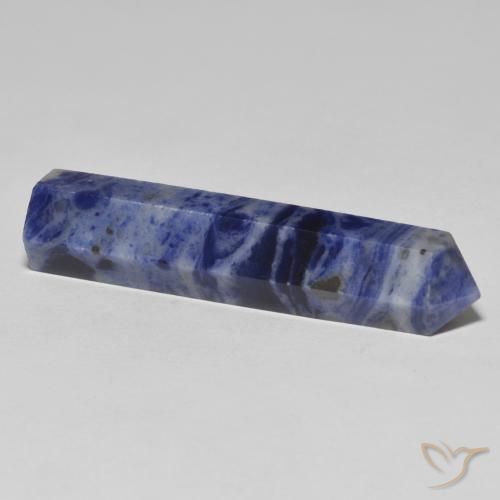 Sodalite Gemstone in 40.9 x 9.6 mm Size for Sale, Sodalite Stone in Navy Blue Color