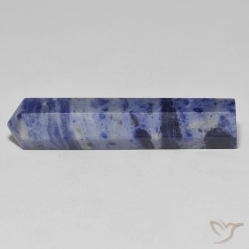 25.99 ct Blue Sodalite Stone, Natural Sodalite in Pencil Cut Shape for Sale
