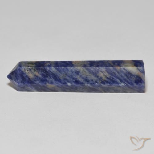 22.52 ct Blue Sodalite Stone, Natural Sodalite in Pencil Cut Shape for Sale