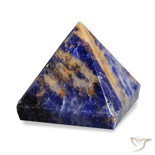 65.67 ct Blue Sodalite Stone, Natural Sodalite in Pyramid Cabochon Shape for Sale