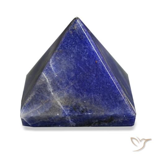 100.28 ct Blue Sodalite Gemstone, Sodalite Gem in Pyramid Cabochon Shape for Sale.