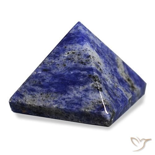 92.56 ct Blue Sodalite Stone, Natural Sodalite in Pyramid Cabochon Shape for Sale