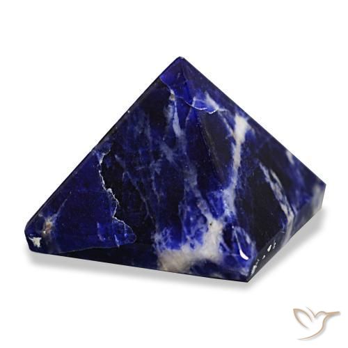 63.03 ct Blue Sodalite Stone, Natural Sodalite in Pyramid Cabochon Shape for Sale