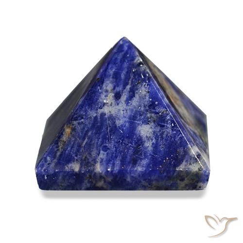 93.85 ct Blue Sodalite Gemstone, Sodalite Gem in Pyramid Cabochon Shape for Sale.